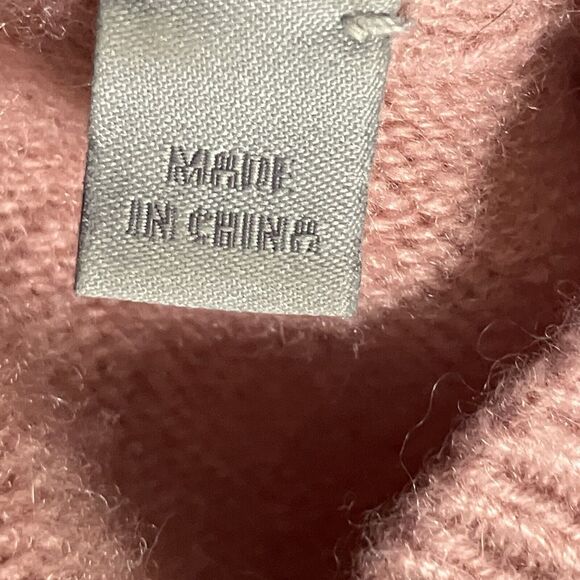 Vince Sweater Womens Small Old Rose Pink Short Sleeve Cashmere Tunic Pullover - Picture 7 of 11